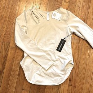 Kimberly cutout long sleeve in cream